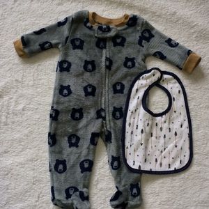 Onesie with bib.